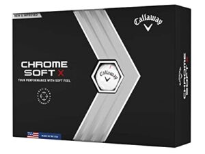 Callaway Golf 2022 Chrome Soft X Golf Balls, White