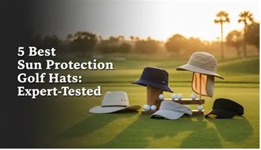 A good golf hat can be very helpful regarding sun protection. 